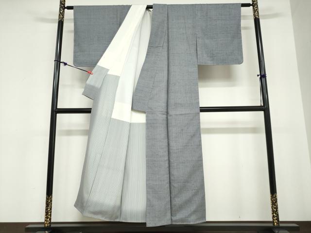 平和屋着物●上質な紬 縞 正絹 逸品 未使用 DABC2068ud