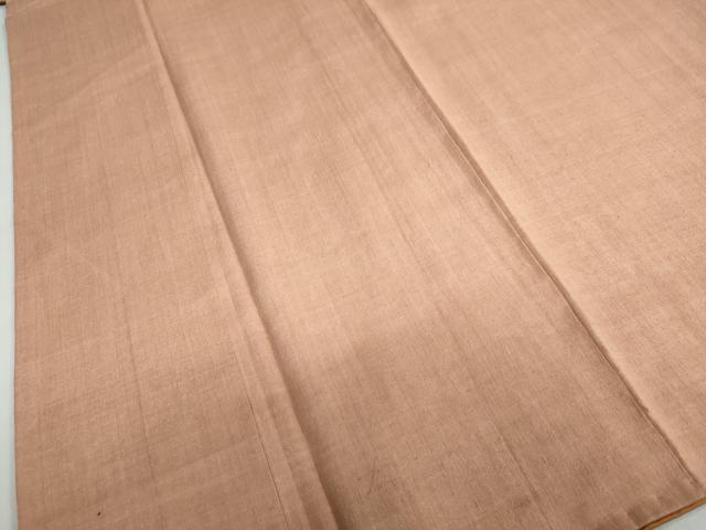 平和屋着物●本場結城紬 重要無形文化財 ときがら茶色 正絹 逸品 DABC2075ud