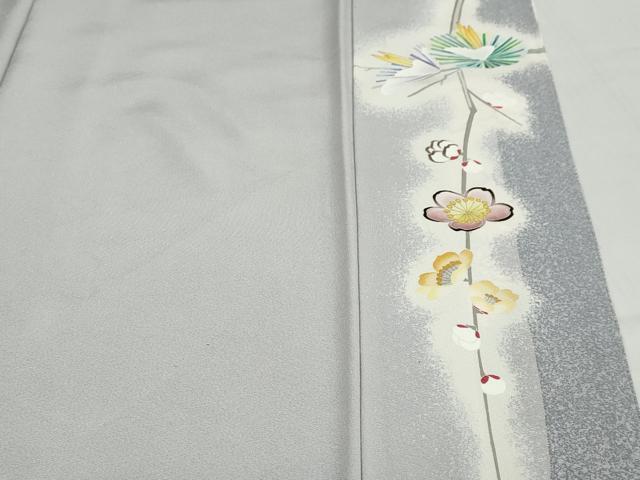 平和屋着物●訪問着 作家物 枝花文 金彩 正絹 逸品 DABC2185ud