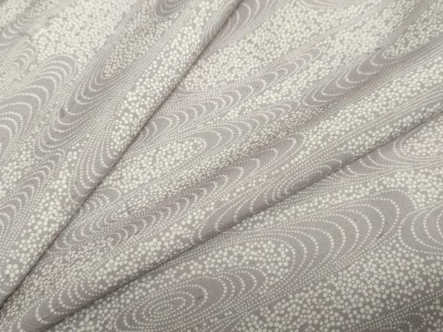 平和屋着物●上質な小紋 流水花文 正絹 逸品 DABC2273ud