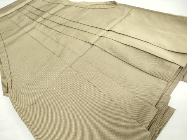 平和屋着物●男性 馬乗り袴 茜 神代袴 縞 正絹 逸品 DABC2318ud