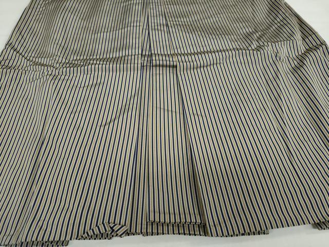 平和屋着物●男性 馬乗り袴 縞 正絹 逸品 DABC2321ud
