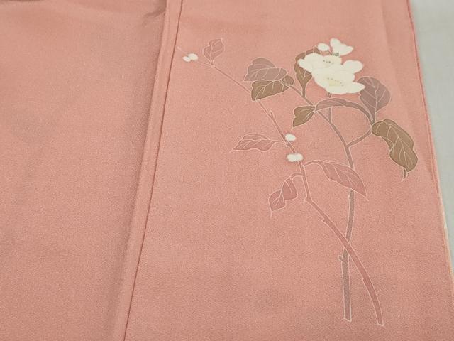 平和屋着物●訪問着 友禅 作家物 枝花文 暈し染め 正絹 逸品 DABC2405ud