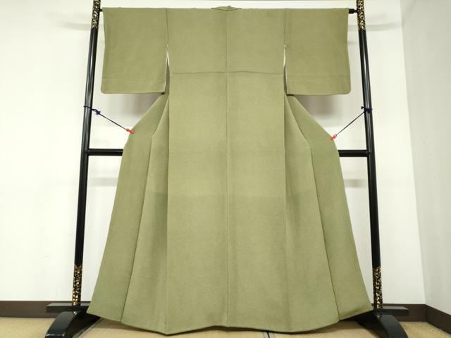平和屋着物●江戸小紋 鮫小紋柄 鬼しぼ縮緬 正絹 逸品 DABC2419ud