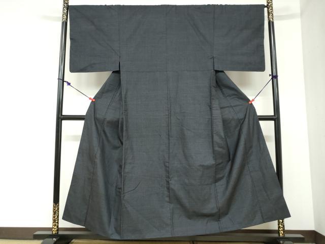 平和屋着物●男性 本場大島紬 アンサンブル 長羽織 抽象文様 正絹 逸品 DABC2492ud
