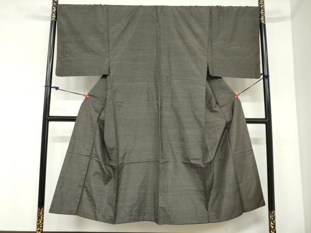 平和屋着物●男性 本場大島紬 アンサンブル 長羽織 抽象文様 正絹 逸品 DABC2499ud