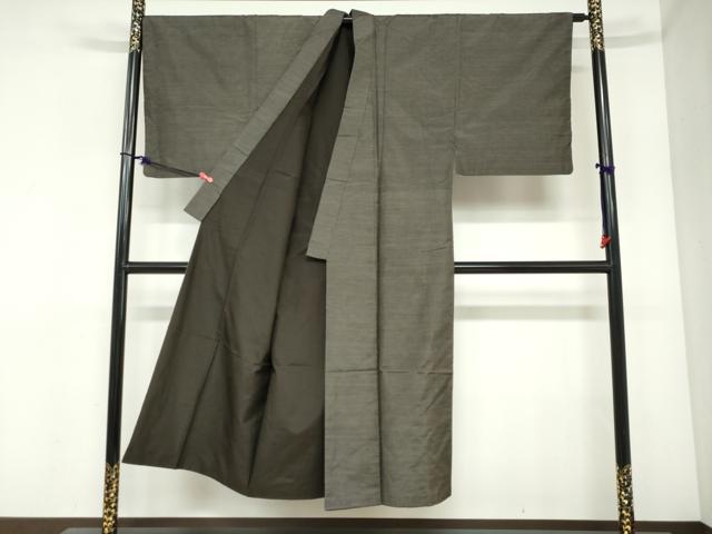 平和屋着物●男性 本場大島紬 アンサンブル 長羽織 抽象文様 正絹 逸品 DABC2499ud