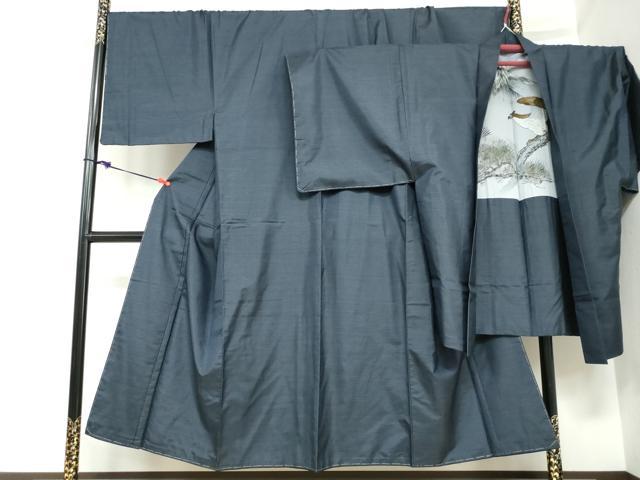 平和屋着物●男性 本場大島紬 アンサンブル 長羽織 抽象文様 さが美扱い キングサイズ 正絹 逸品 未使用 DABC2500ud