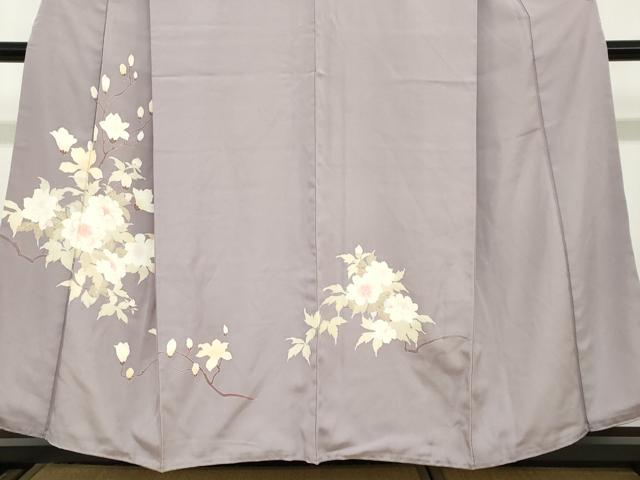 平和屋着物●訪問着 友禅 枝花文 正絹 逸品 DABC2522ud