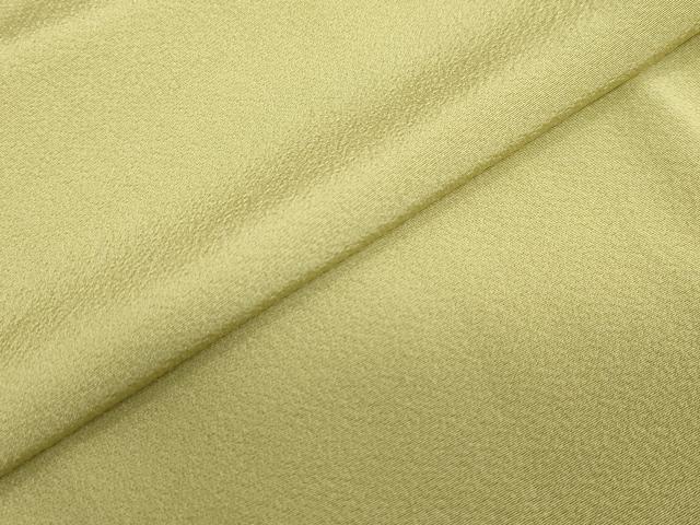 平和屋着物●上質な色無地 青朽葉色 正絹 逸品 DABC2524ud