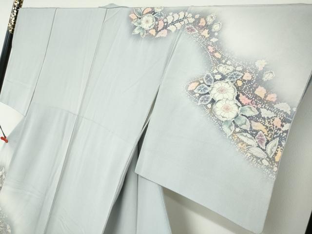 平和屋着物●越後十日町の一流染匠 桐屋・翠山工房 訪問着 絞り 辻が花 暈し染め 正絹 逸品 DABC2614ud