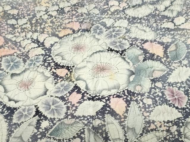 平和屋着物●越後十日町の一流染匠 桐屋・翠山工房 訪問着 絞り 辻が花 暈し染め 正絹 逸品 DABC2614ud