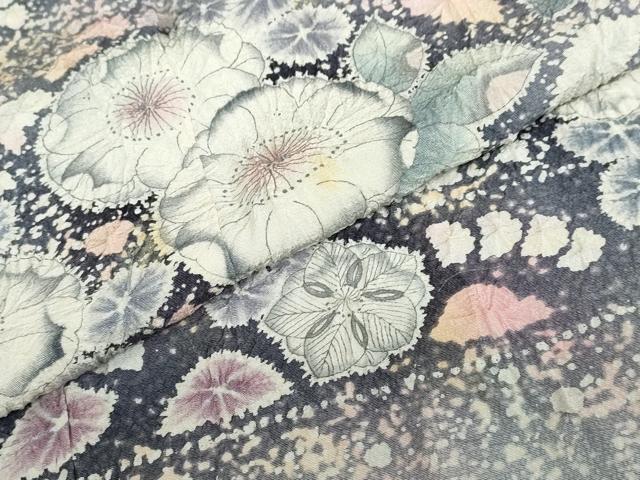 平和屋着物●越後十日町の一流染匠 桐屋・翠山工房 訪問着 絞り 辻が花 暈し染め 正絹 逸品 DABC2614ud