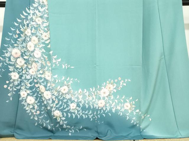平和屋着物●訪問着 絞り 辻が花 鈴乃屋扱い ロング丈 正絹 逸品 DABC2626ud