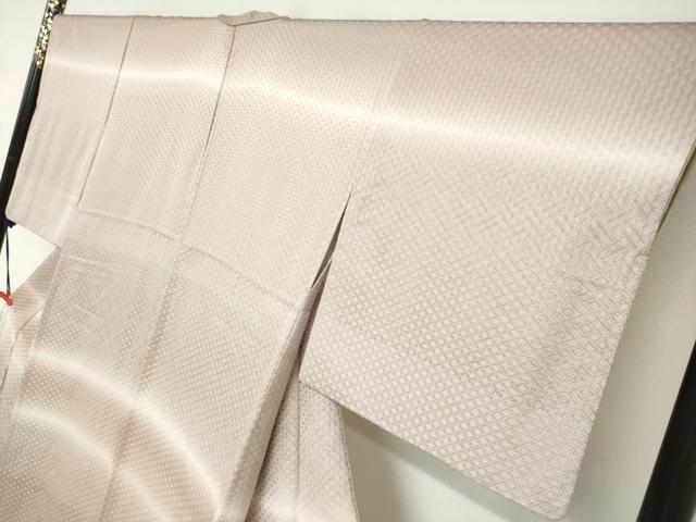 平和屋着物●訪問着 鹿の子菱文 暈し染め 正絹 逸品 DABC2629ud