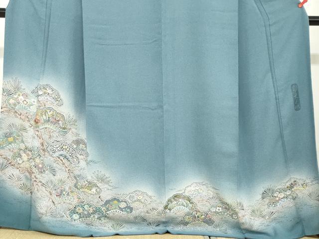 平和屋着物●霜島忍 彩天目織 色留袖 宝尽くし草花文 証紙付き 正絹 逸品 DABC2633ud