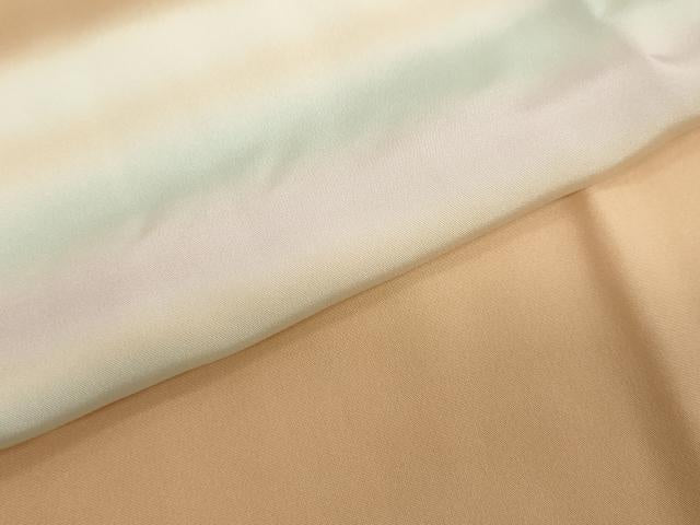 平和屋着物●長襦袢 無双仕立て 変わり格子霞文 暈し染め 正絹 逸品 DABC2639ud