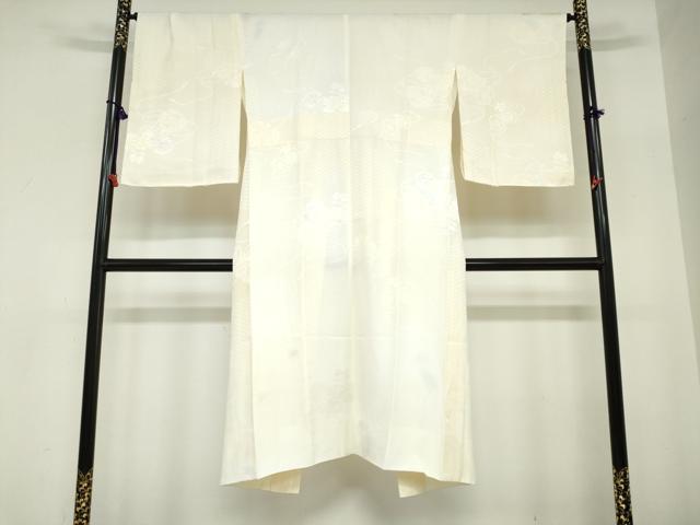 平和屋着物●長襦袢 無双仕立て 鼓草花文 暈し染め 正絹 逸品 DABC2642ud