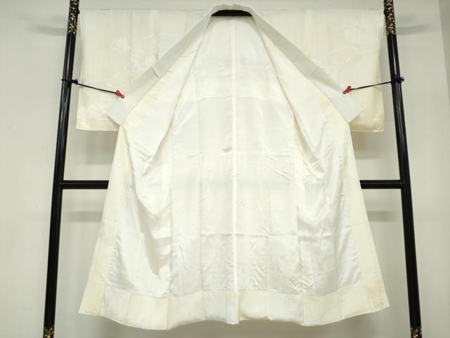 平和屋着物●長襦袢 無双仕立て 鼓草花文 暈し染め 正絹 逸品 DABC2642ud