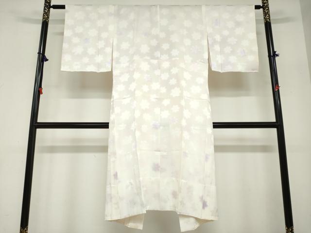平和屋着物●長襦袢 無双仕立て 舞花地紋 暈し染め 正絹 逸品 未使用 DABC2643ud