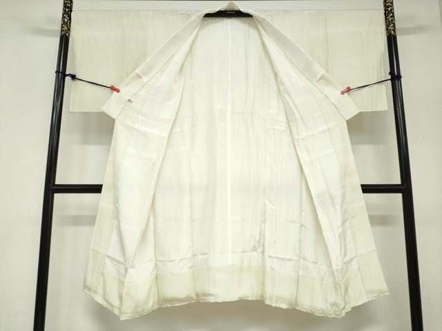 平和屋着物●長襦袢 袷 作家物 手描き 松竹梅 さが美扱い 正絹 逸品 未使用 DABC2644ud