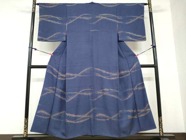 平和屋着物●人間国宝 福田喜三郎 訪問着 箔散らし文 金彩 正絹 逸品 DABC2660ud