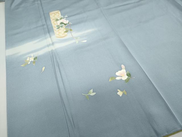 平和屋着物●本加賀友禅作家 南 克治 訪問着 飾花文 正絹 逸品 未使用 DABC2673ud
