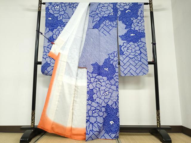 平和屋着物●豪華振袖 総絞り 草花文 正絹 逸品 DABC2679ud