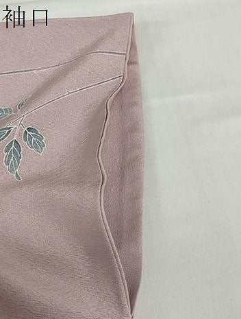 平和屋着物●訪問着 刺繍 草花文 暈し染め 正絹 逸品 DABC2687ud