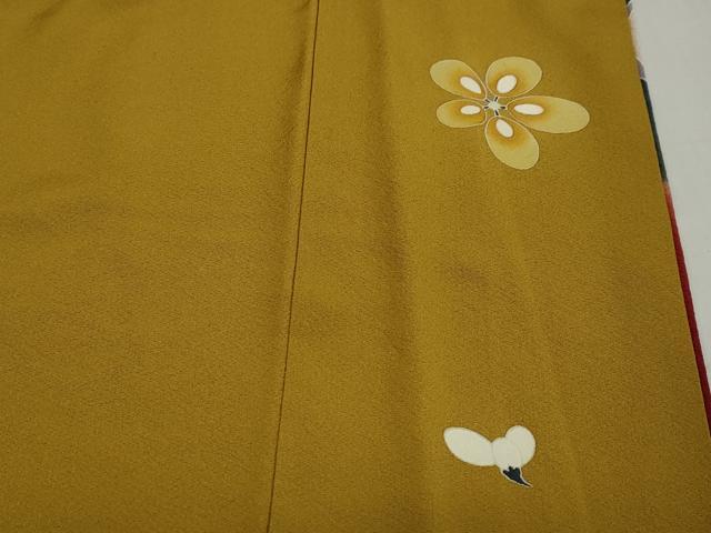 平和屋着物●豪華振袖 駒刺繍 舞梅文 暈し染め 金彩 正絹 逸品 DABC2708ud