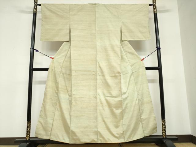 平和屋着物●紅花紬 米沢 霞文 正絹 逸品 未使用 DABC2710ud