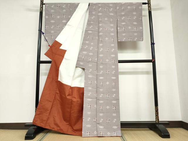 平和屋着物●本場琉球絣 正絹 逸品 DABC2723ud