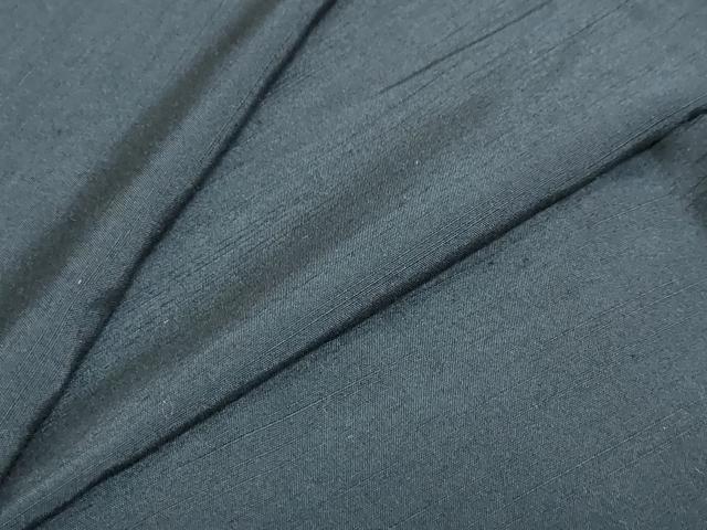 平和屋着物●男性 紬 黒緑色 正絹 逸品 DABC2732ud