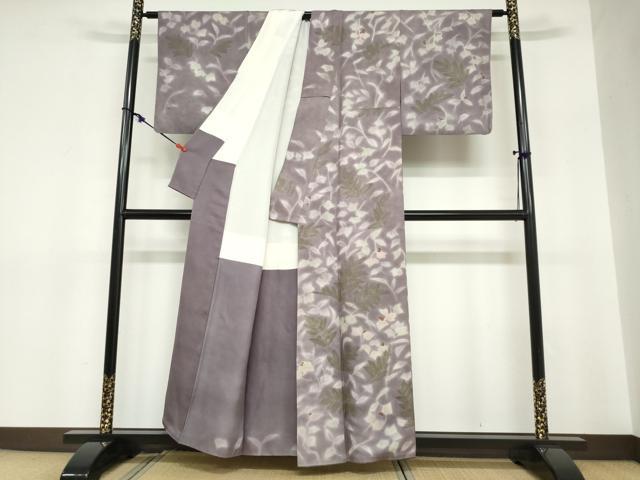 平和屋着物●訪問着 南天文 暈し染め 正絹 逸品 DABC2750ud