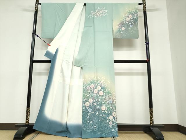 平和屋着物●訪問着 絞り 辻が花 暈し染め 正絹 逸品 DABC2757ud