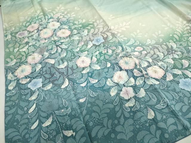 平和屋着物●訪問着 絞り 辻が花 暈し染め 正絹 逸品 DABC2757ud