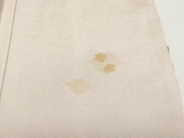 平和屋着物●訪問着 駒刺繍 ふくれ織 松皮菱草花文 金彩 正絹 逸品 DABC2768ud