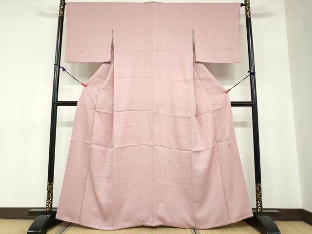 平和屋着物●二代目清次郎 手描き お召 抽象文様 正絹 逸品 DABC2777ud