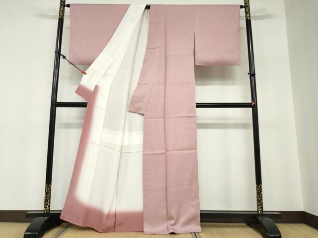 平和屋着物●二代目清次郎 手描き お召 抽象文様 正絹 逸品 DABC2777ud