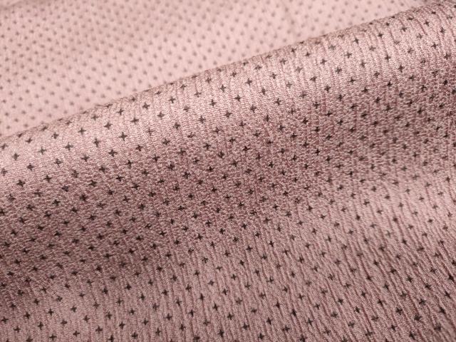平和屋着物●二代目清次郎 手描き お召 抽象文様 正絹 逸品 DABC2777ud