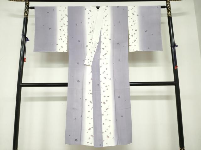平和屋着物●長襦袢 袷 作家物 花小町 暈し染め 正絹 逸品 DABC2793ud