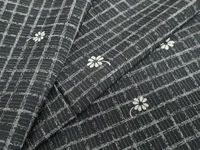 平和屋着物●小紋 舞花文 洗える着物 DABC2893ud