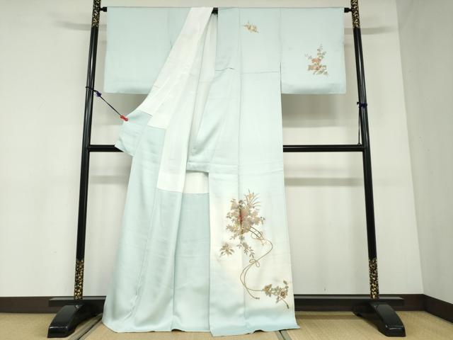 平和屋着物●訪問着 花車文 暈し染め 金彩 正絹 逸品 DABC2901ud