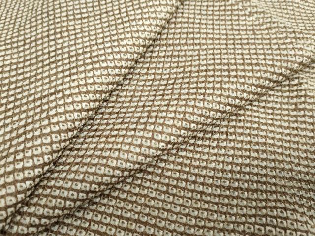 平和屋着物●大変加工の良い総絞り小紋 松坂屋扱い 正絹 逸品 DABC2902ud