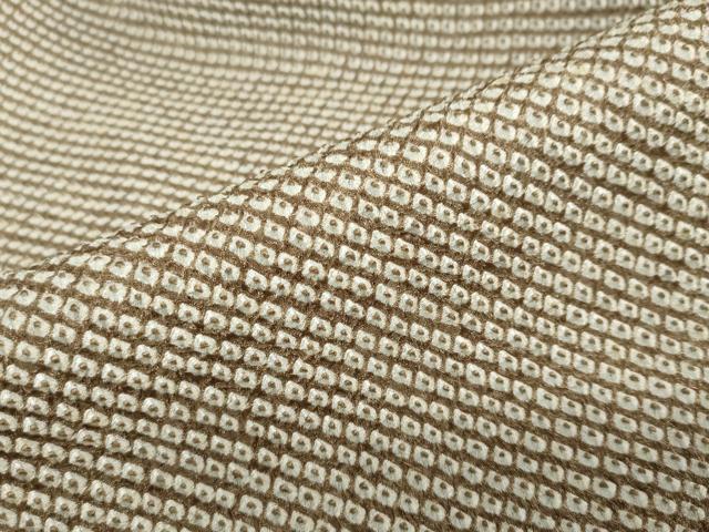 平和屋着物●大変加工の良い総絞り小紋 松坂屋扱い 正絹 逸品 DABC2902ud