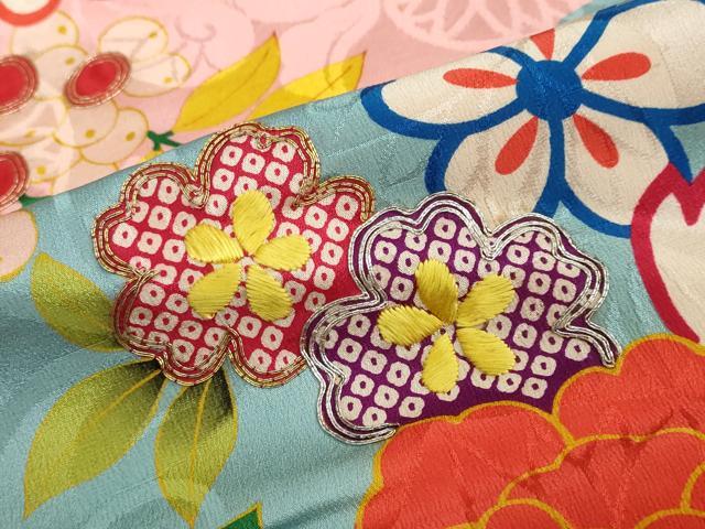 平和屋本店●アンティーク 大正ロマン 振袖 駒刺繍 吉祥草花文 金銀糸 正絹 逸品 DABC2932ud