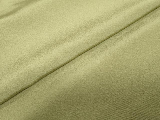 平和屋着物●上質な色無地 抹茶色 正絹 逸品 DABC2975ud