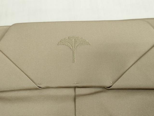 平和屋着物●男性 馬乗り袴 白橡色 正絹 逸品 DABC2999ud