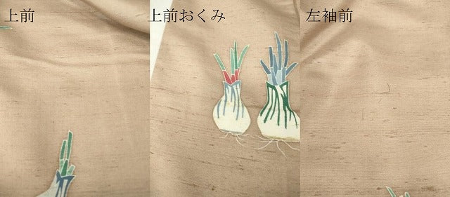 平和屋着物●訪問着 白山紬 友禅 作家物 成物 正絹 逸品 DABC3060az