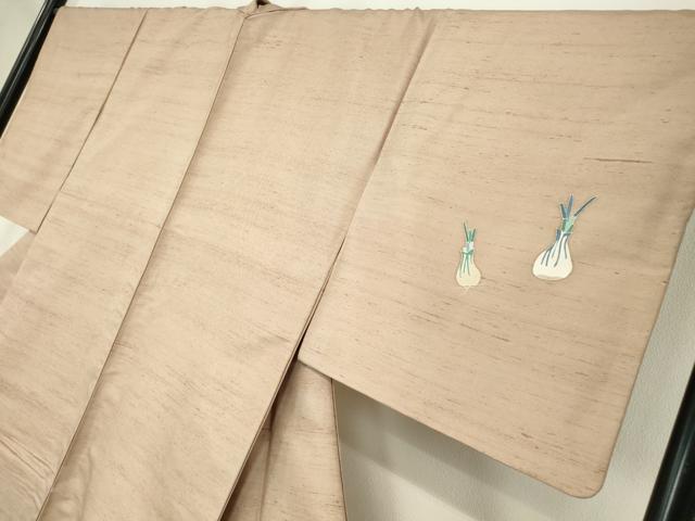 平和屋着物●訪問着 白山紬 友禅 作家物 成物 正絹 逸品 DABC3060az